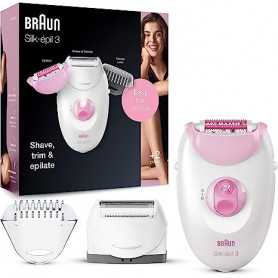 Epilateur Braun Silk-épil 3 pour femmes avec tête rasante et tondeus 3-270(Reconditionné)
