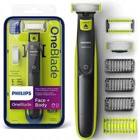 Philips OneBlade Visage + Corps avec 4 accessoires (Modèle QP2620/20)(Reconditionné)