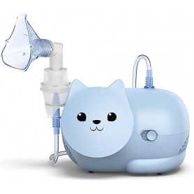 Inhalateur à compresseur OMRON Nami Cat pour enfants - traitement à domicile - bleu(Reconditionné)