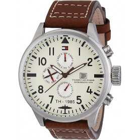 Montre homme Tommy Hilfiger bracelet cuir(Reconditionné)