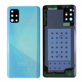 Vitre arrière Samsung Galaxy A51 (A515F) Prism Bleu Sans Contour Lentille (Original Démonté) - Grade AB