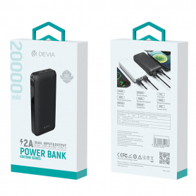 Achetez Power Bank 20000 mAh Devia Kintone Series V2 - Blanc Recharge Rapide et Performance de Qualité