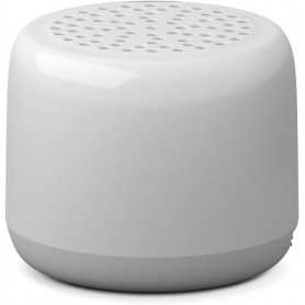 Découvrez la Mini Enceinte Bluetooth Blanc avec câble USB/micro intégré. Emportez votre musique partout avec vous, sans limites