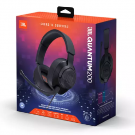 Casque Gaming JBL Quantum 200 - JBLQUANTUM200BLK - Noir
