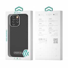 Coque de Protection Devia Série Wing Ultra Thin pour iPhone en Fibre de Carbone – Élégance et Sécurité