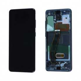 Ecran Samsung Galaxy S20 Ultra (G988F) Noir + Châssis Sans Caméra (Service Pack)