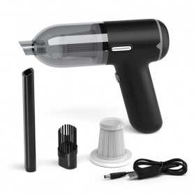 Mini Aspirateur Sans Fil Noir: Portable, pour Voiture et Usage Domestique