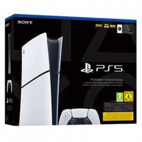 Console Sony PS5 Edition Digitale Slim Blanc - 1 To SSD - 4K/8K - HDR