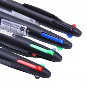 Stylo à Bille Multicolore 4 En 1 Deli 0.7MM - Présentation Colorée Vibrante
