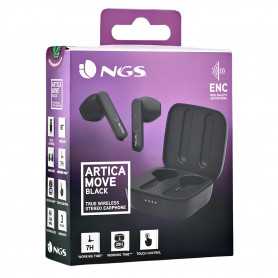 Écouteurs Intra-Auriculaires Bluetooth NGS Artica Move Black - Noir