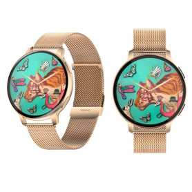 Montre Connectée S53 Dorée - Appels Bluetooth, Suivi Santé Complet et Étanchéité IP68