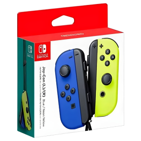 Manettes Joy-Con Nintendo Switch en Bleu et Jaune Néon - Droite et Gauche