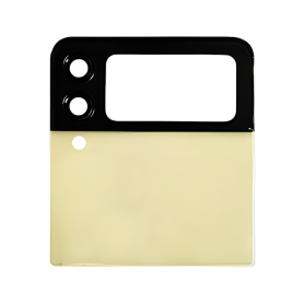 Vitre Arrière Supérieure Samsung Galaxy Z Flip 3 (F711) Jaune (Sans Logo)