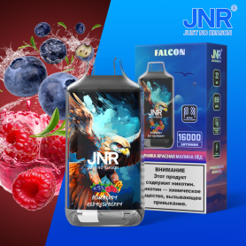 Vapoteuse Rechargeable Type-C JNR Falcon - 16000 Puffs Sans Nicotine - Saveur Myrtille Framboise