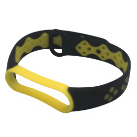 Bracelet pour Montre Xiaomi - Noir/Jaune | Accessoire Stylé et Confortable