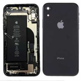 Châssis Complet iPhone XR Noir - Connecteur de Charge + Batterie (Origine Demonté) - Grade AB