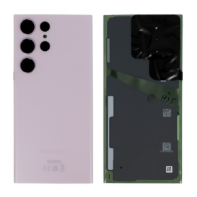 Vitre arrière Samsung Galaxy S23 Ultra Vert Noir - Remplacement Service Pack Premium