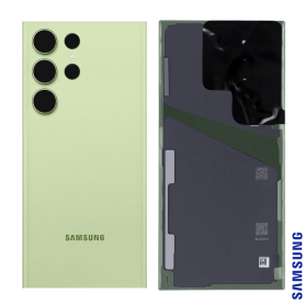 Vitre arrière Samsung Galaxy S23 Ultra Vert Noir - Remplacement Service Pack Premium