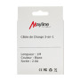 Câble 3 en 1 - USB vers Lightning/Type-C/Micro 20W - 1M (Mayline)