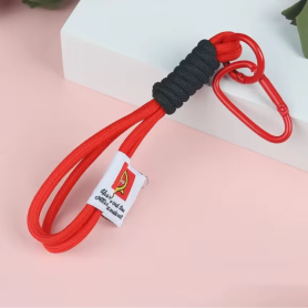 Lanière de Téléphone Portable en Nylon Rouge 14cm - Accessoire Pratique et Élégant pour Smartphones
