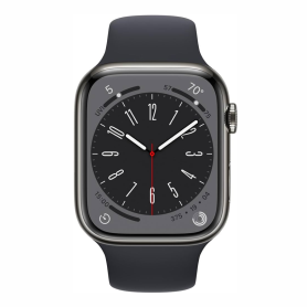 Apple Watch Series 8 GPS + Cellulaire 45mm Acier Inoxydable - Sans Bracelet Grade A
