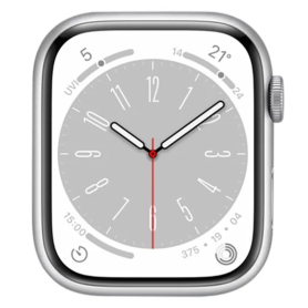 Apple Watch Series 8 GPS + Cellulaire 45mm Aluminium Argent Grade A - Sans Bracelet et Accessoires - Offres Exclusives