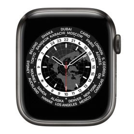 Apple Watch Series 7 GPS + Cellulaire 45mm Acier Inoxydable Graphite Sans Bracelet et Accessoires - Grade A - Performance et Élé