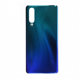 Vitre arrière Huawei P30 Bleu Aurora + Adhésif (Sans Logo)