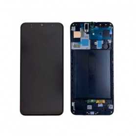 Ecran Samsung Galaxy A71 (A715) Noir + Châssis (Service Pack) - GH82-22152A