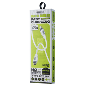 Câble Type-C / Lightning 30W 1M Ruinay RC-C112 Blanc - Charge Rapide et Fiable pour Tous Vos Appareils