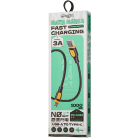 Câble USB / USB-C REMAX Ruinay RC-C113 1M Noir - Charge Rapide 2.4A 5W - Performance Fiable pour Vos Appareils