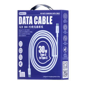 Câble Type-C Vers Type-C 30W Charge Rapide 1M Blanc - REMAX Marlik RC-C021 pour Achat en Ligne