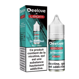 Huile Remplaçante E-Liquide 10ml - Deelove x Leiom 2% Nicotine Di-Menthol - Fraîcheur Intense