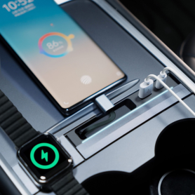Station d'Accueil Extensible 3-en-1 pour Tesla Model 3/Y - Optimisez Votre Conduite avec Style