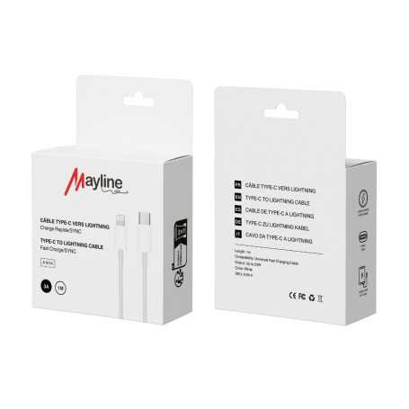 Câble Type-C vers Lightning 20W -1M (Mayline)