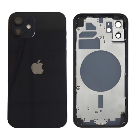 Châssis Vide iPhone 12 Noir Origine Démonte Grade AB - Pièce de Remplacement de Qualité