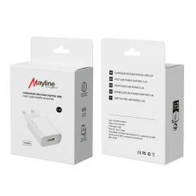 Adaptateur Secteur USB 2.4A 12W Mayline - Chargeur Rapide et Efficace pour Tous Vos Appareils